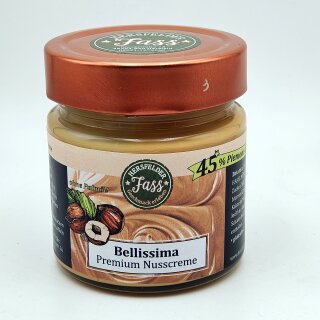 &quot;Bellissima&quot; Haselnusscreme Premium 45% N&uuml;sse 200g